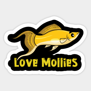 Molly Fish Lover Sticker